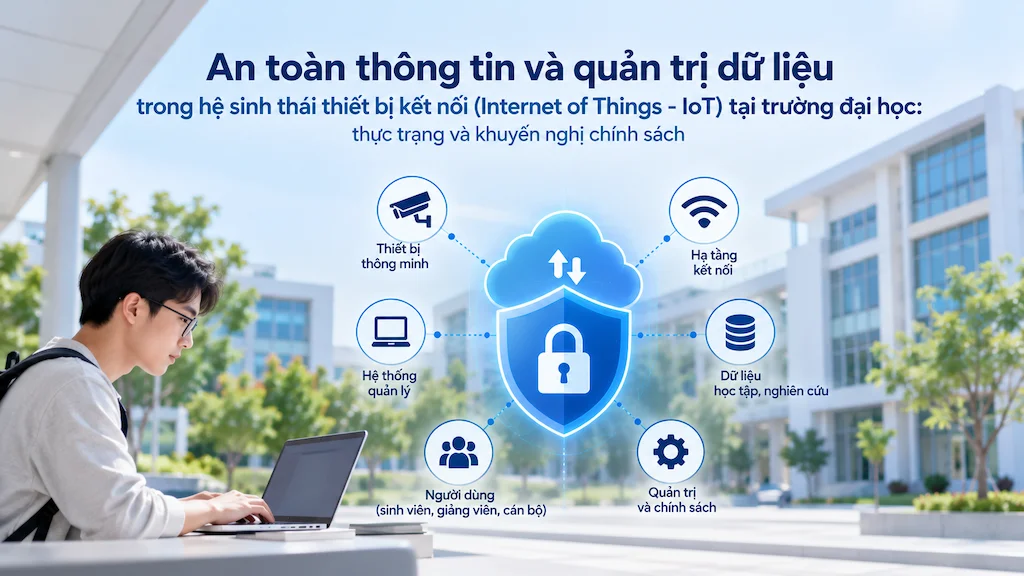 An toàn thông tin và quản trị dữ liệu trong hệ sinh thái thiết bị kết nối (Internet of things – IOT) tại trường đại học: thực trạng và khuyến nghị chính sách